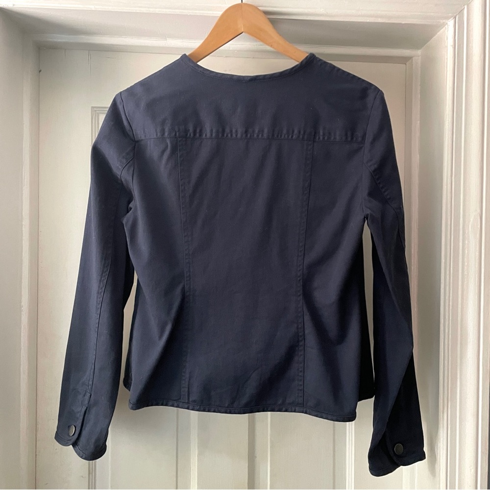 Pendleton Navy Blue Utility Jacket Silver Button … - image 8